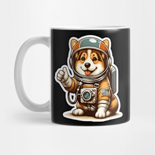 Corgi Astronaut Mug